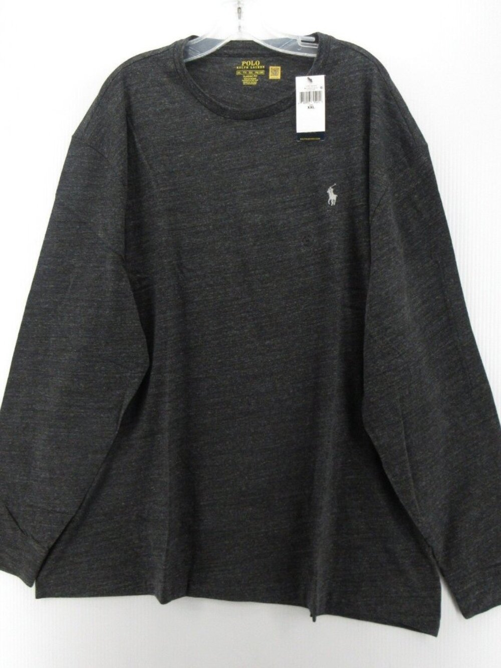 Polo Ralph Lauren Shirt XXL Pullover White Pony Classic Tee Heathered